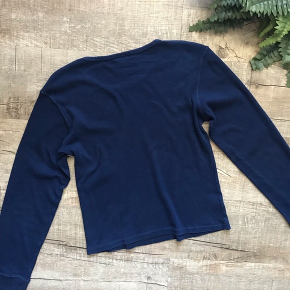 Adidas “Old School” 90s Dark Blue Top - Picture 4 of 8